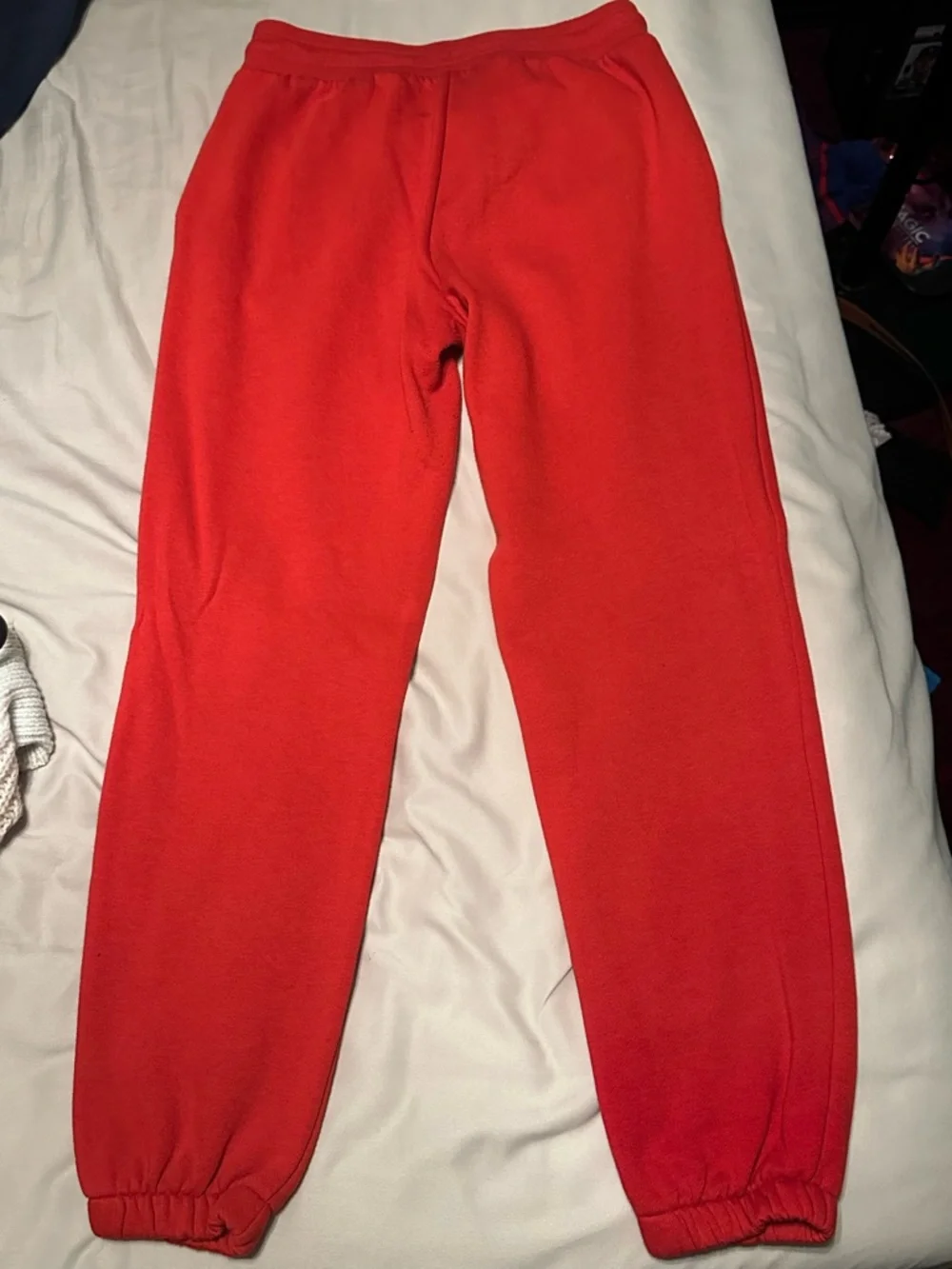 Crop Red Womens Crewneck Sweatshirt & Sweatpant Set Diff Sizes check description - Picture 7 of 7